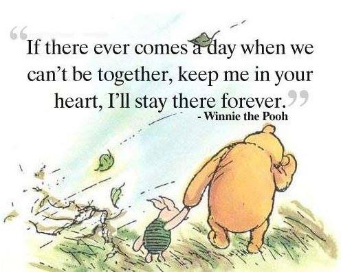 Winnie the Pooh quote - If there ever comes a day...